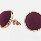 Avon Velvet Maroon Red Stud Pierced Earrings