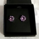 Avon Pretty Pastel CZ Pupple Stud Earrings (NEW)