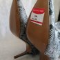 Steve Madden Kinga Blue Snake Pointed-Toe Knee High Boots SZ 7