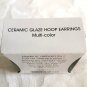 Avon Ceramic Glaze Hoop Earrings Multi Colored