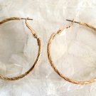Avon Goldtone Hoop Pierced Earrings