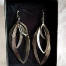 Avon Textured Hematite Fashion Pierced Earrings