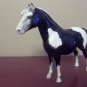 BREYER MOLDING CO. BLACK & WHITE  HORSE 6  INCHES TALL X 8 INCH LONG