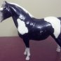 BREYER MOLDING CO. BLACK & WHITE  HORSE 6  INCHES TALL X 8 INCH LONG