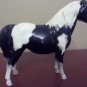 BREYER MOLDING CO. BLACK & WHITE  HORSE 6  INCHES TALL X 8 INCH LONG