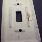 Vintage Blue & White Porcelain Switch Plate Floral