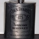 7 ounce Jack Daniels Old No.7 Brand Flask Stainless Steel Mirror Finish
