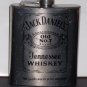 7 ounce Jack Daniels Old No.7 Brand Flask Stainless Steel Mirror Finish