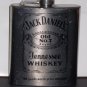 7 ounce Jack Daniels Old No.7 Brand Flask Stainless Steel Mirror Finish