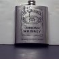 7 ounce Jack Daniels Old No.7 Brand Flask Stainless Steel Mirror Finish