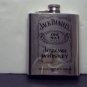 7 ounce Jack Daniels Old No.7 Brand Flask Stainless Steel Mirror Finish