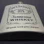 7 ounce Jack Daniels Old No.7 Brand Flask Stainless Steel Mirror Finish