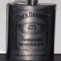 7 ounce Jack Daniels Old No.7 Brand Flask Stainless Steel Mirror Finish