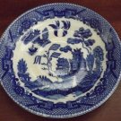 6" Blue and White Plate Made in Occupied Japan, Heavy Crazing