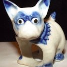 Vintage Made In Japan Small 3 Inch Long Porcelain Bulldog Bull Dog Figurine