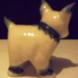 Vintage Made In Japan Small 3 Inch Long Porcelain Bulldog Bull Dog Figurine