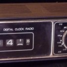 Vintage Brown / Black UniMark Digital Clock Radio, Tested