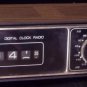 Vintage Brown / Black UniMark Digital Clock Radio, Tested
