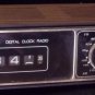 Vintage Brown / Black UniMark Digital Clock Radio, Tested