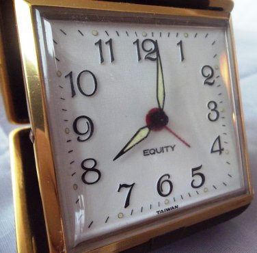 Vintage Equity Travel Alarm Clock Taiwan