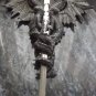 17" Twin Dragons Display Holding Excalibur Sword Fantasy Blade Dagger