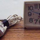 Vtg. Westclox glow in the dark electric alarm clock works 22090-22540 blue white