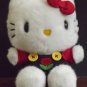 6" Hello Kitty Plush Sitting, Overall with Flower, So CUTE