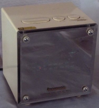 Alarm Clock Panasonic RC-58 Vintage Mirrored Cube Radio Fully Working