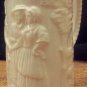 6" German Beer Stein Raised Scene Gold Paint Glazed