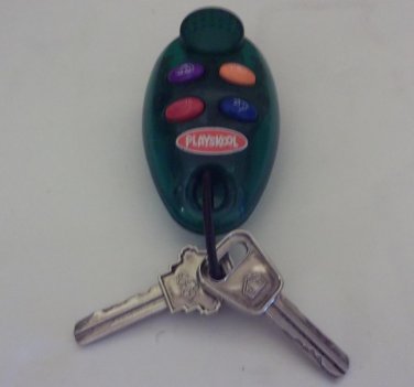 Play Key Ring Four Sounds Playskool Green 1999 Hasboro