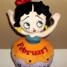 Betty Boop Betty's Birthday Bash FEBRUARY Plush Stuffed Doll Cake Cupcake 11"