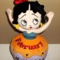 Betty Boop Betty's Birthday Bash FEBRUARY Plush Stuffed Doll Cake Cupcake 11"