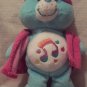 Heartsong Bear ~ Care Bears 8" Plush (2006, Jakks Pacific) blue w/ Robe Eye Mask