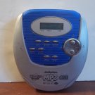 AUDIOPHASE Personal CD Player MP3 CD-R/RW Discman DM9118 AC Batteries Gray Blue