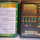 Electronic Blackjack & 5 Card Draw Casino Video Poker Pocket Game