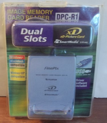 FUJIFILM  FINEPIX DUAL MEMORY CARD READER XD PICTURE SMARTMEDIA USB DPC-R1