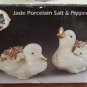 Vintage Porcelain Duck Salt & Pepper Shakers