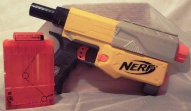 Nerf Recon CS-6 N-Strike Soft Dart Front Part Only With Clip Used