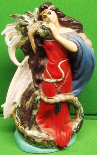 Princess and Dragon Bonding Figurine 11.5"