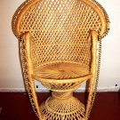 16" Handmade ROUND BACK WICKER  CHAIR for DOLL TOY TEDDY BEAR by CIC Philippines