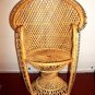 16" Handmade ROUND BACK WICKER CHAIR for DOLL TOY TEDDY BEAR by CIC Philippines