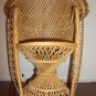 16" Handmade ROUND BACK WICKER CHAIR for DOLL TOY TEDDY BEAR by CIC Philippines