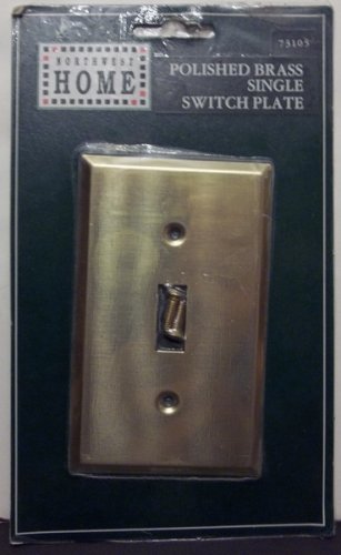 Polished Brass Single Switch Plate