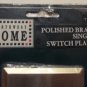 Polished Brass Single Switch Plate