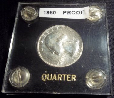 WELL ABOVE AVERAGE 1960 WASHINGTON PROOF Quarter My Lucky Quarter :)