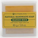 BATH and BLOOM Mango Rice Natural Handmade Soap 80g x 3pcs. Free Tracking Number.