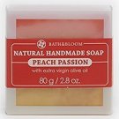 BATH and BLOOM Peach Passion Natural Handmade Soap 80g x 3pcs. Free Tracking Number.