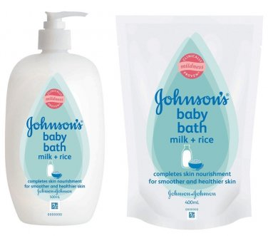 Johnson's Baby Bath Milk  500 ml. and Johnson's Baby Bath Milk (Refill) 400 ml.