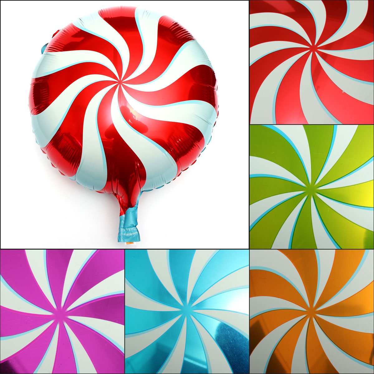 18 Inch Lollipops Candy swirl Birthday Party Decoration balloons
