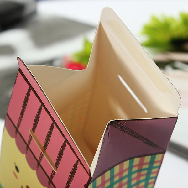 DIY Milk Shape Coin Saving Box Storing Money Piggy Bank
